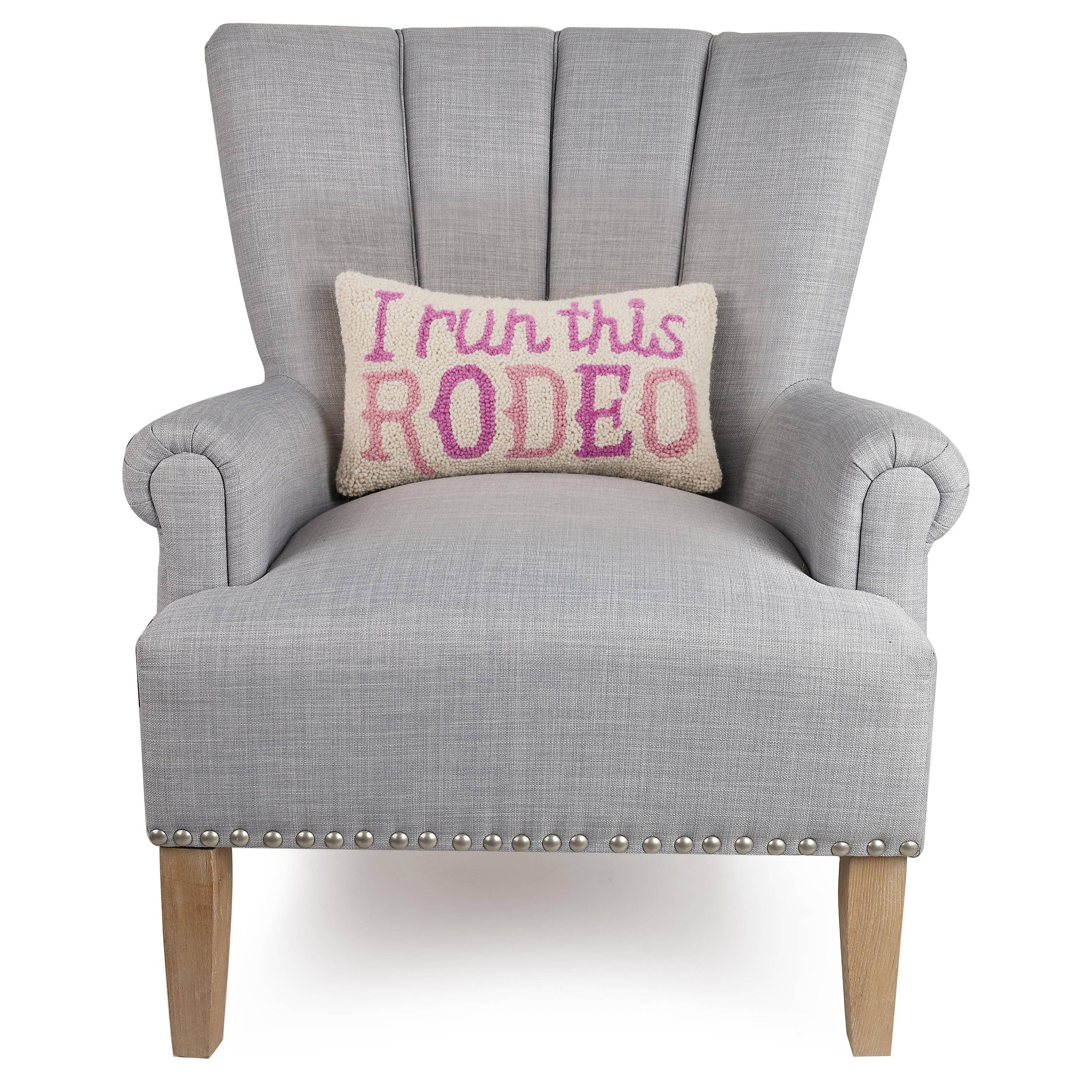 i run this rodeo hook pillow