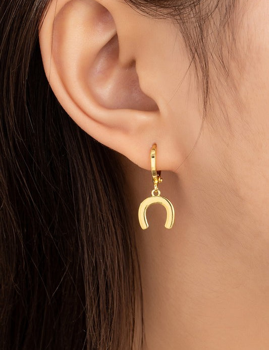 Luckie Huggie Horseshoe Earrings