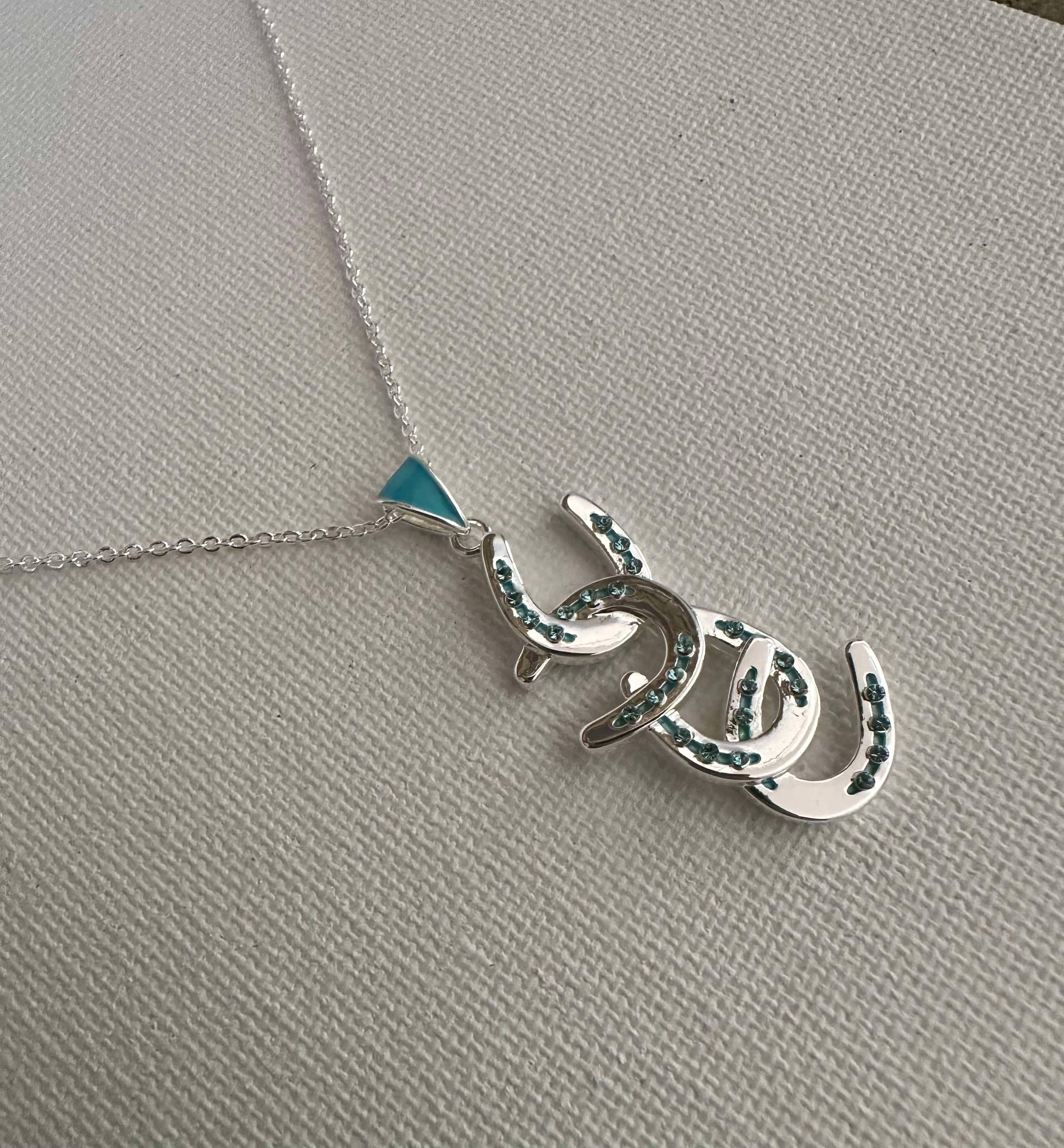 Petite Four Horseshoe Necklace
