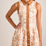 Unicorn Floral Button-Front Dress – Summer Sundress Main Strip