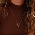 hope in a horseshoe necklace