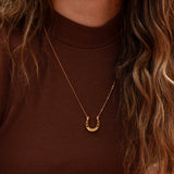 hope in a horseshoe necklace