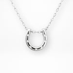 Lucky Horseshoe Necklace Silver
