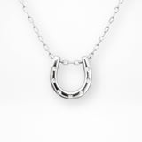 Lucky Horseshoe Necklace Silver