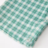 Horse Green Plaid Baby Romper