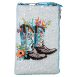 Hand-Beaded Coastal Cowgirl Club Bag