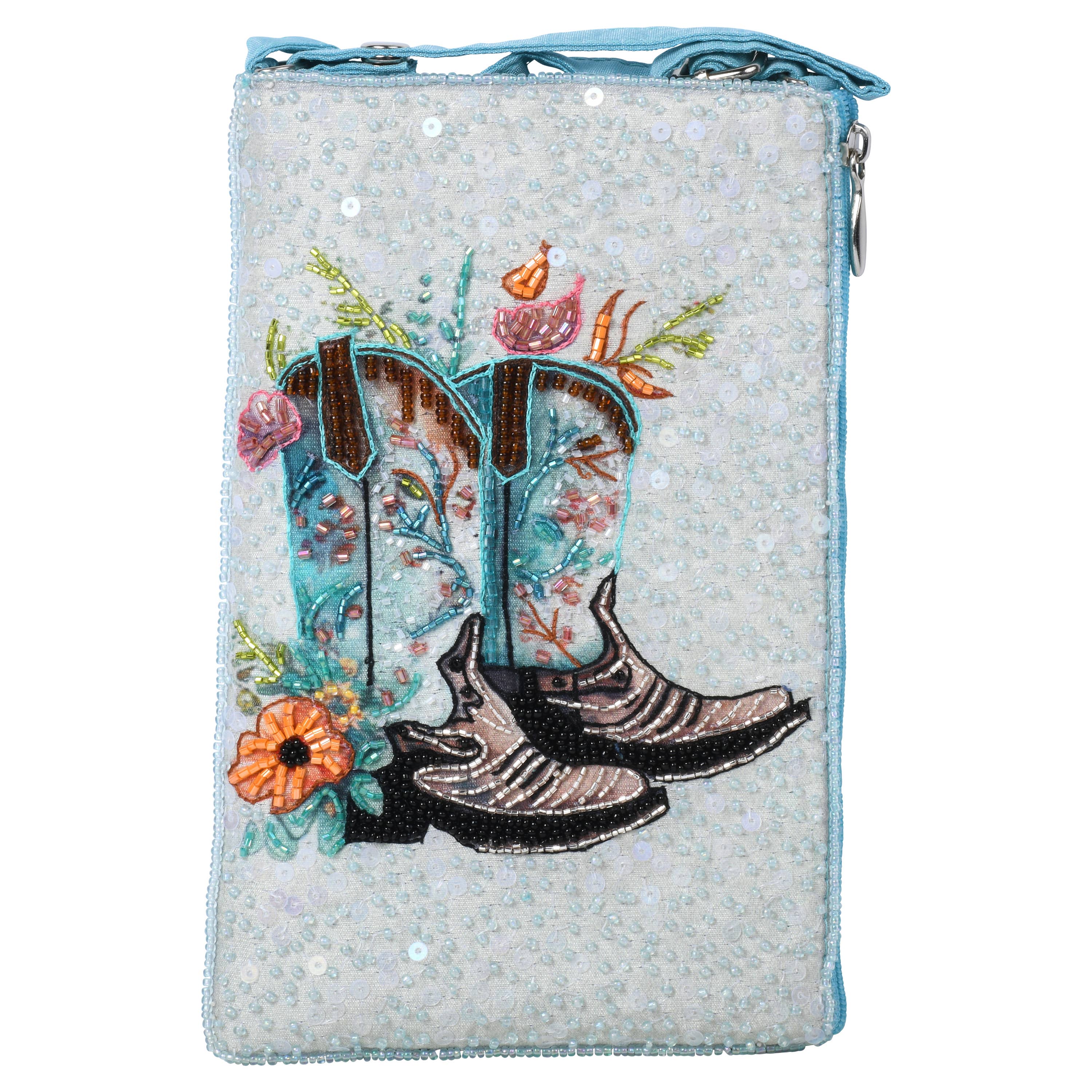 Hand-Beaded Coastal Cowgirl Club Bag