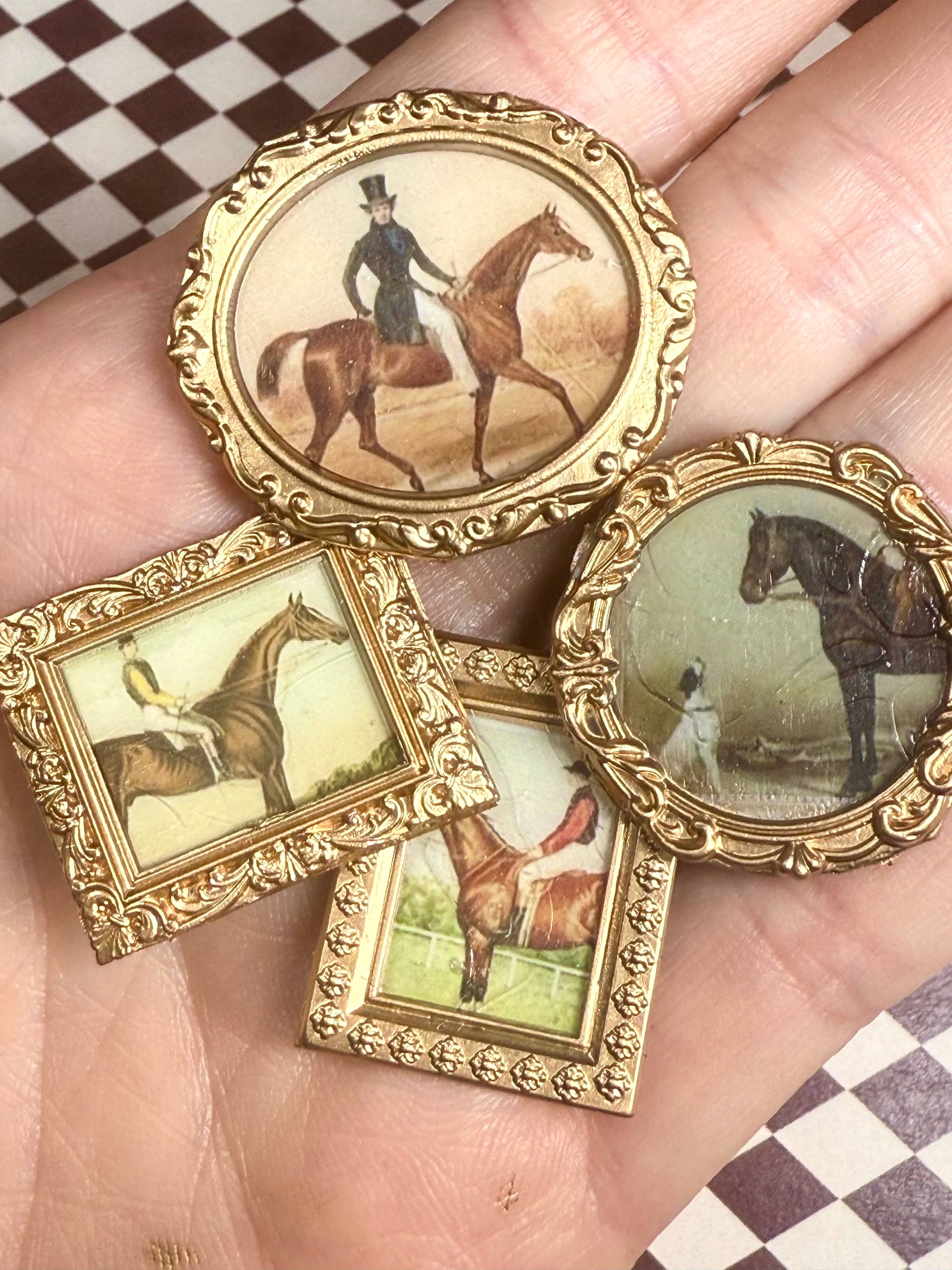 Vintage Equine Magnets (Set of 4)