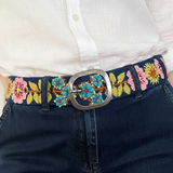 Sunshine Rodeo Embroidered Wool Belt