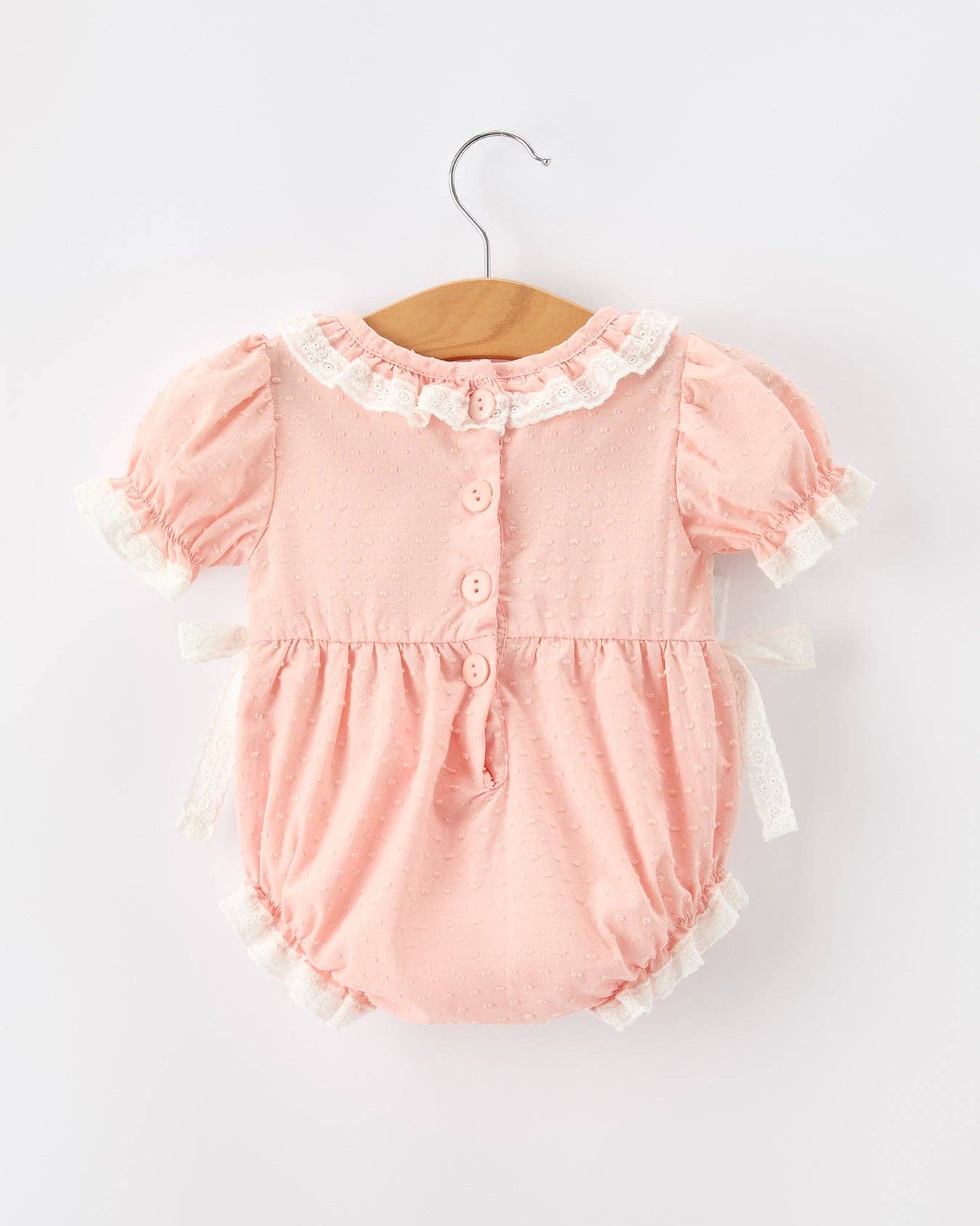 Blush Pony Lace Romper