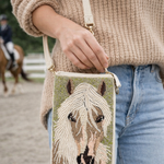 Hand-Beaded Club Horse Bag