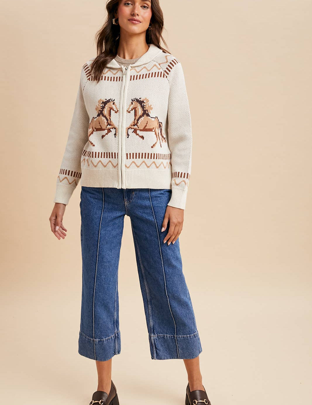 Galloping Horses Cardigan