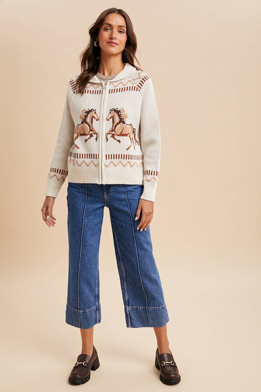 Galloping Horses Cardigan