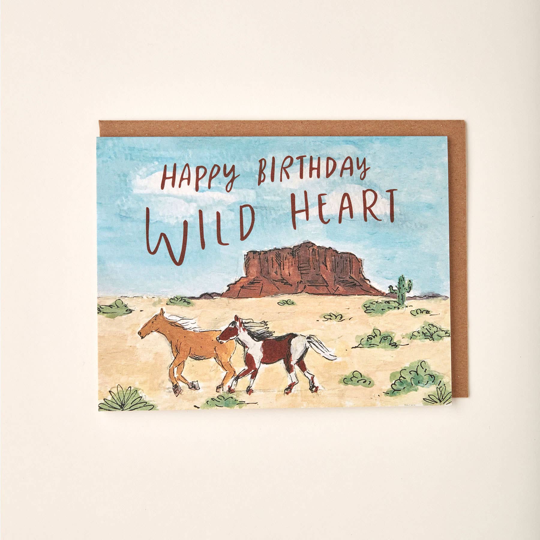 Happy Birthday Wild Heart Horse Card