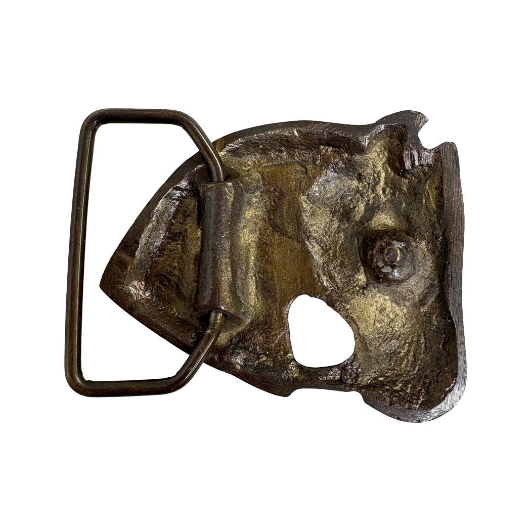 Brass Horse Belt Buckle
