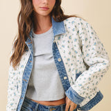 Forget-Me-Not Country Quilted Jacket