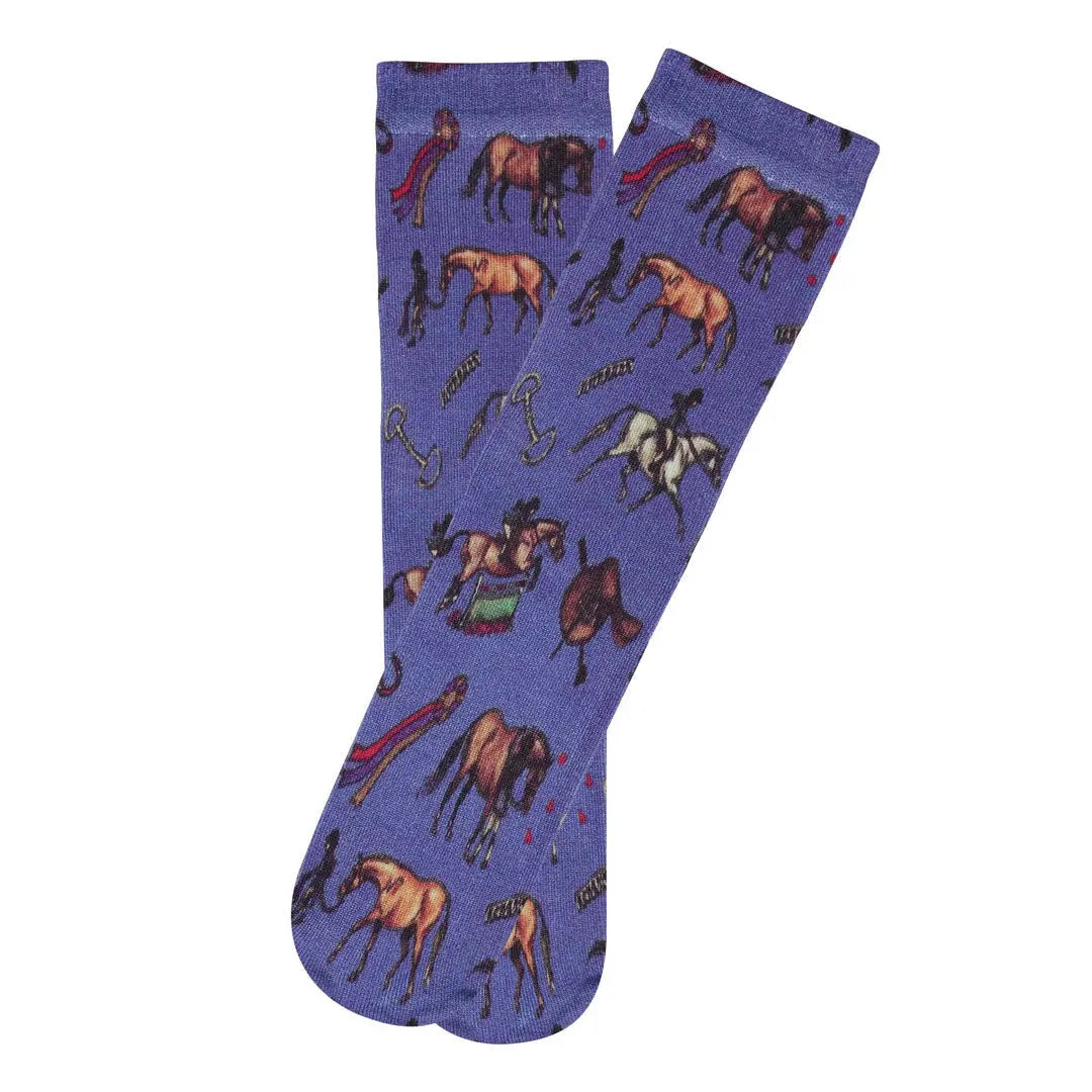 Little Blue Pony Socks (Kids) Faire - AWST