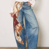 Horse Saddle Scarf Jeans