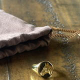 British Noble Horse Signet Ring