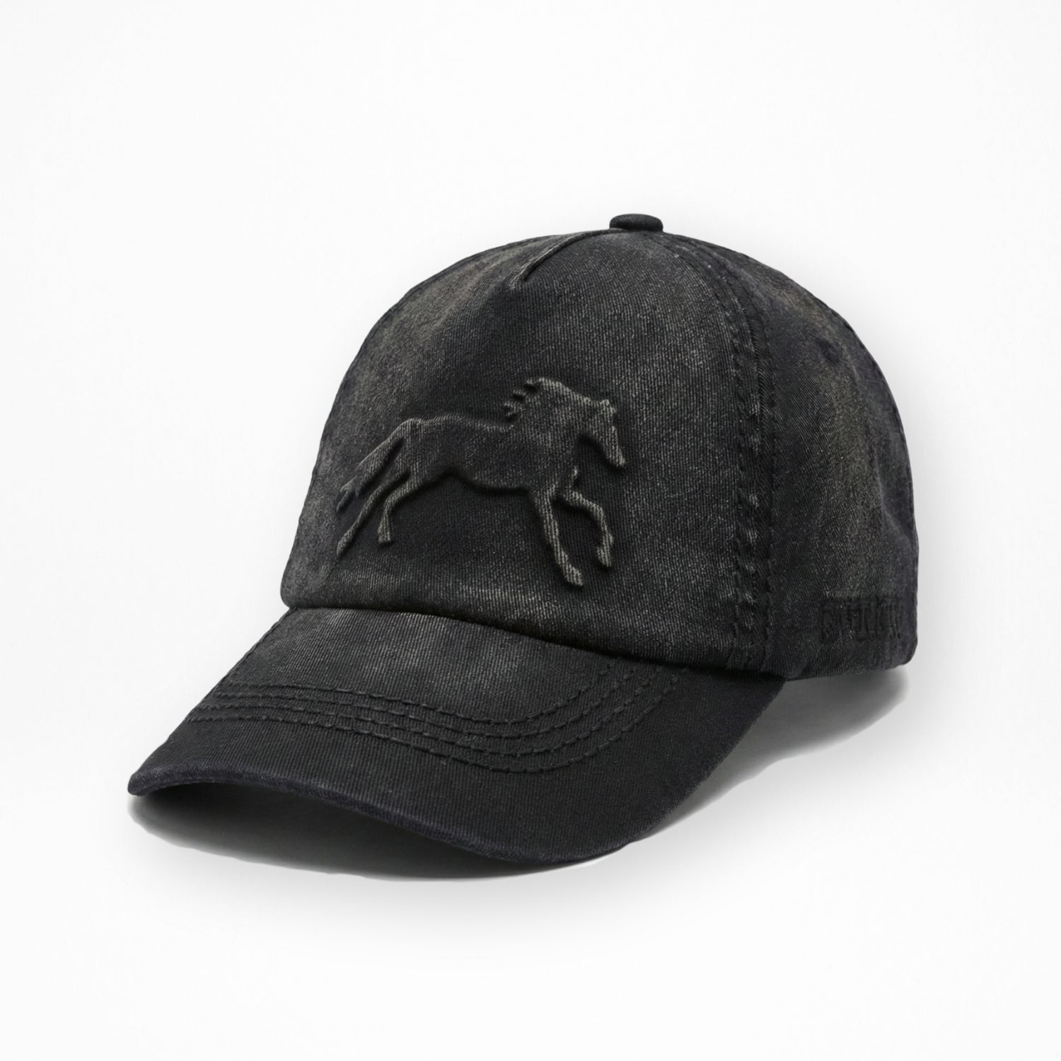 Vintage Black Horse Hat