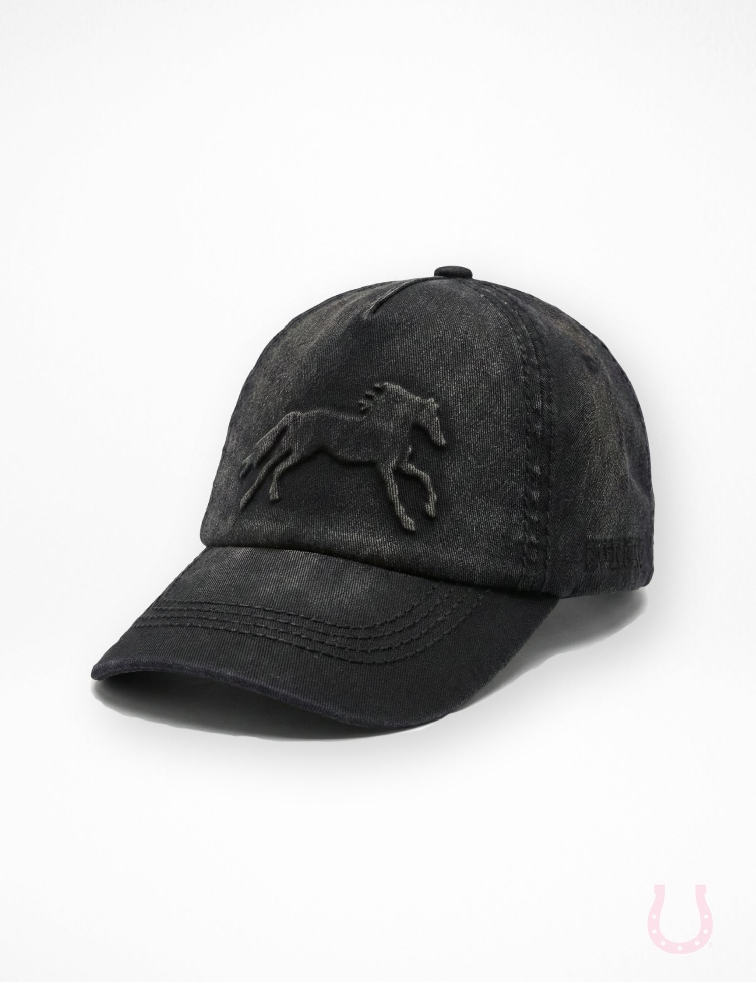 Vintage Black Horse Hat
