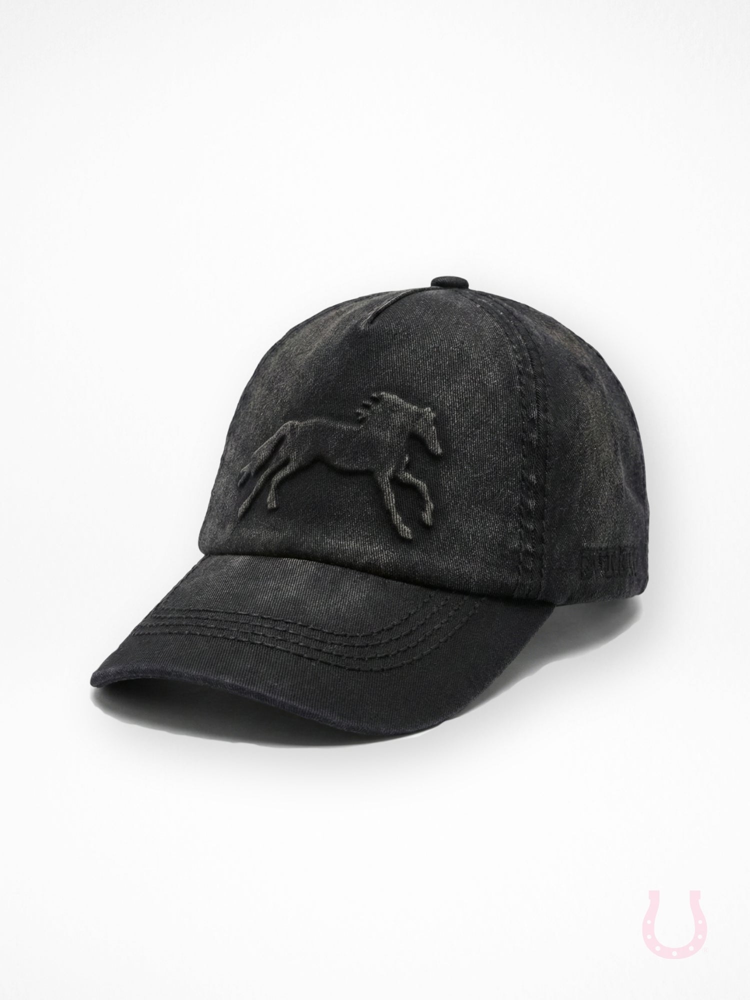 Vintage Black Horse Hat