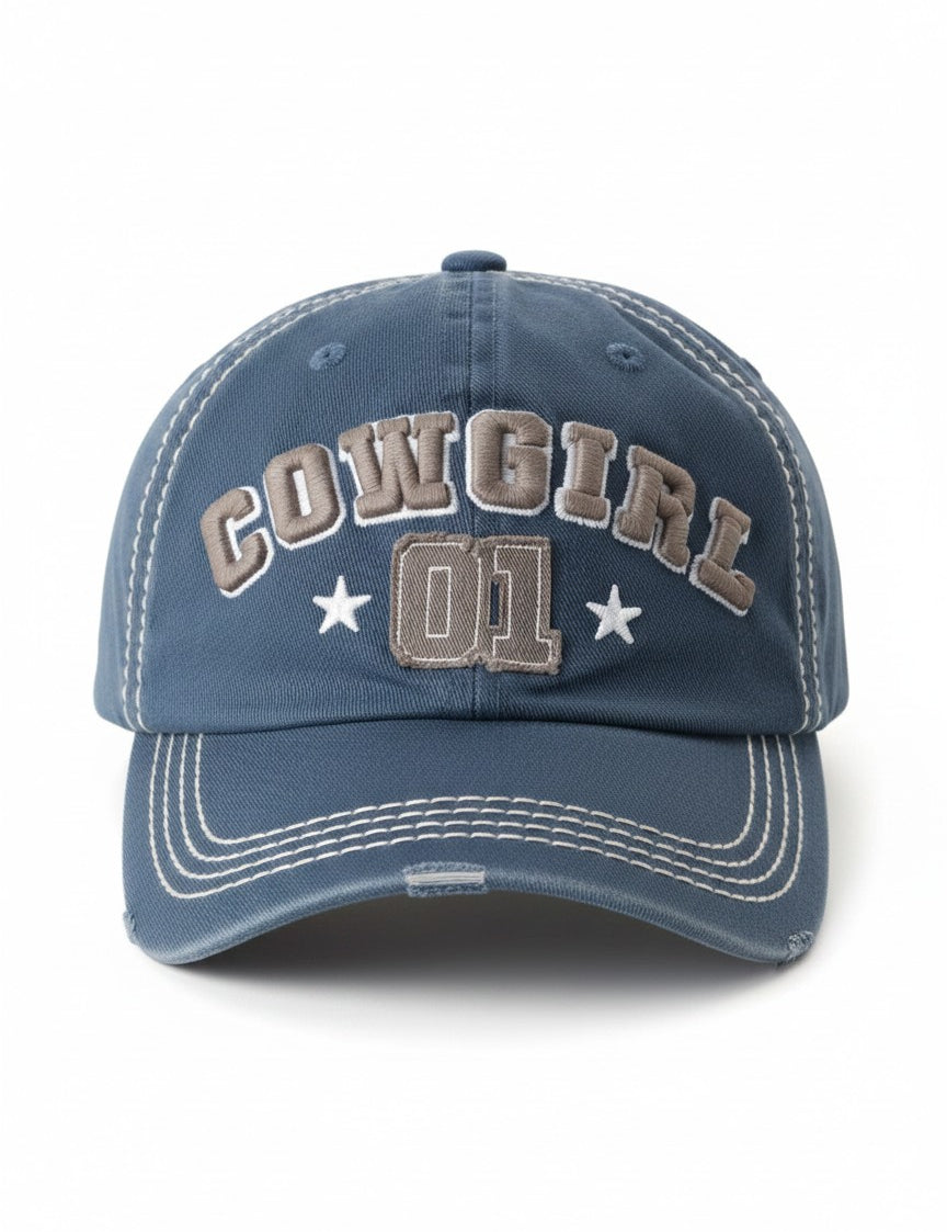 Cowgirl '01 Vintage Hat (Blue)