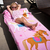 elegant horse beach towel