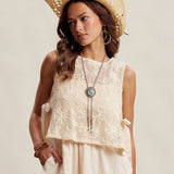 Embroidered Lace Vest & Dress Set