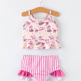 Boots & Bows Two-Piece Swimsuit