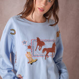 Western Icons Embroidered Sweatshirt