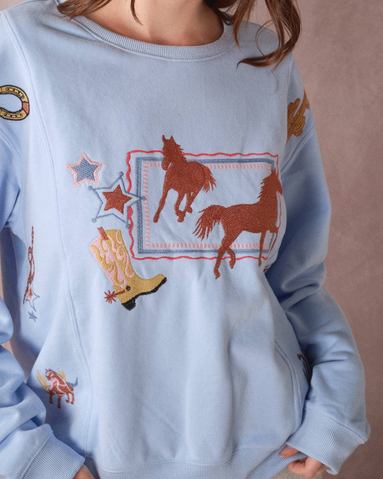 Western Icons Embroidered Sweatshirt