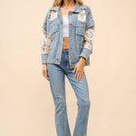 Western Lace Denim Jacket