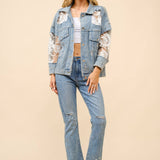 Western Lace Denim Jacket