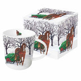 horse sleigh mug