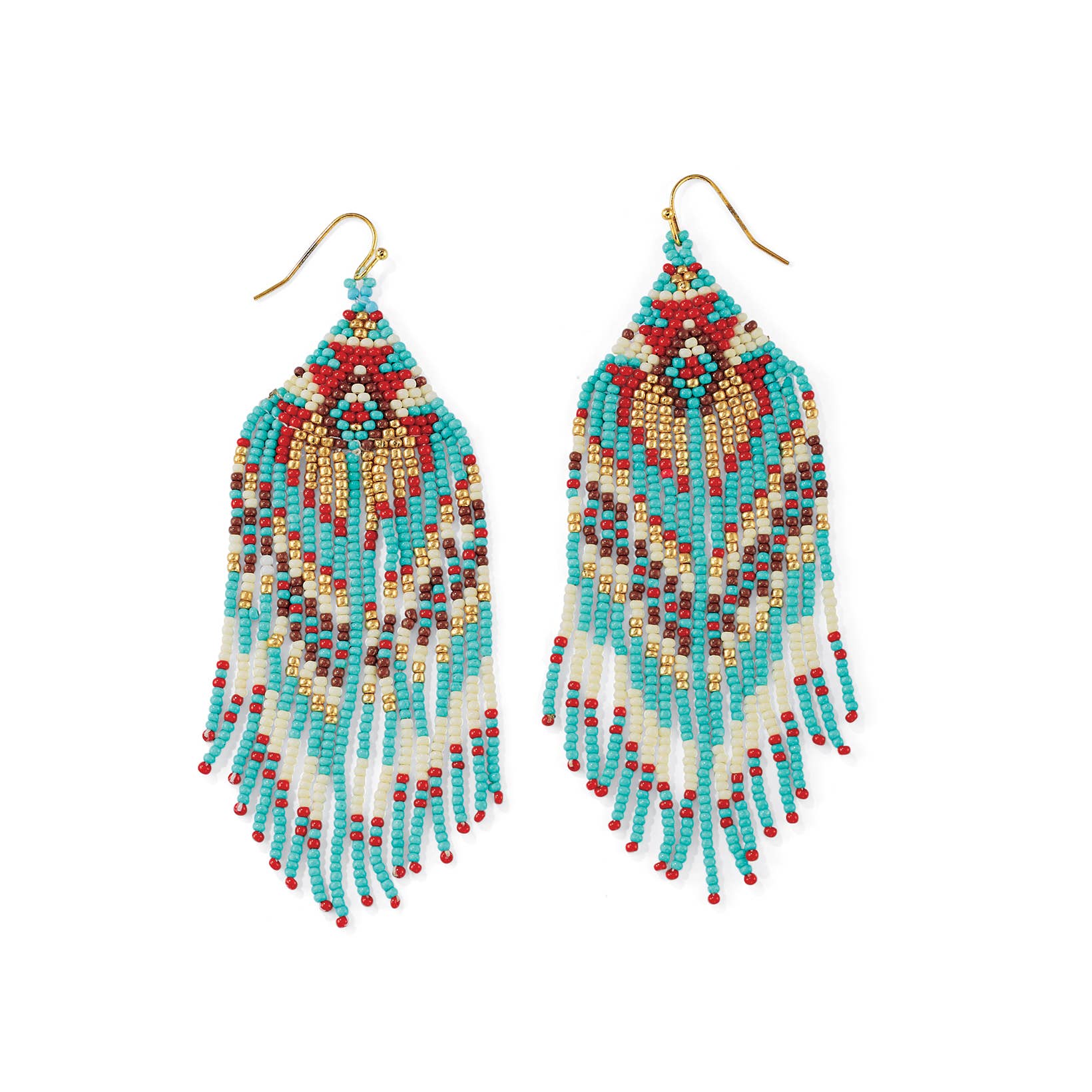 Aztec Western Bead Earrings