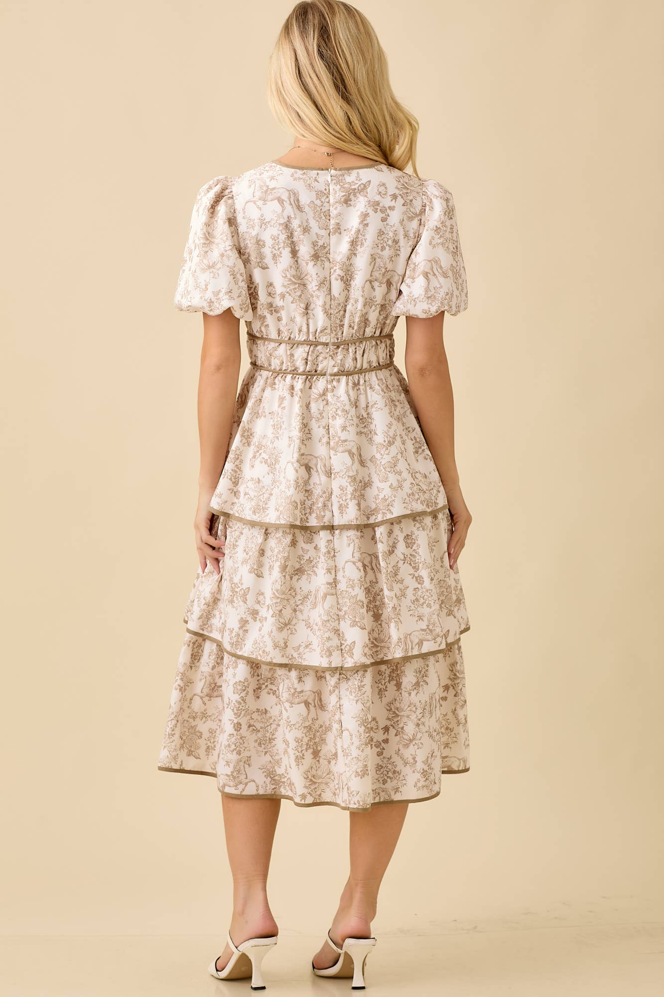 Vintage Horse Toile Dress