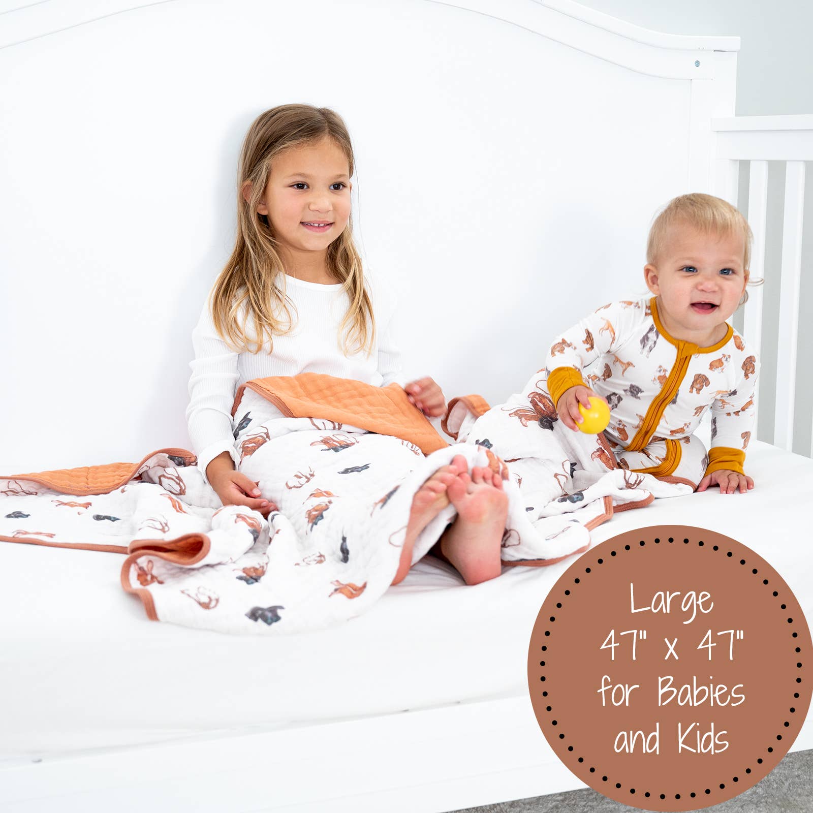 Western Toddler Muslin Blanket