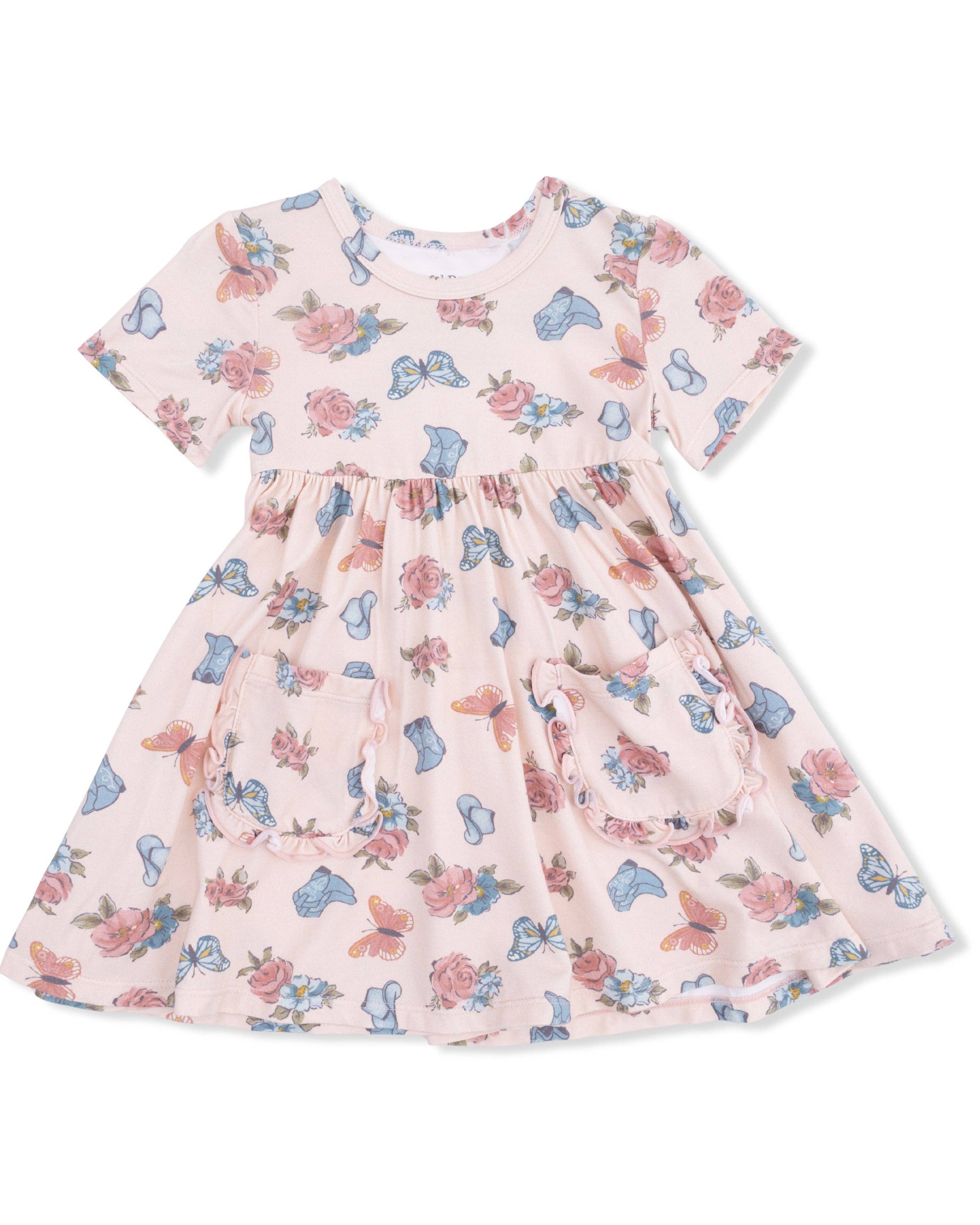 Lil' Country Girl Boots Twirly Dress