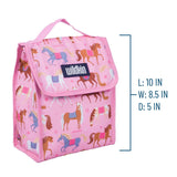 pink horses lunch bag