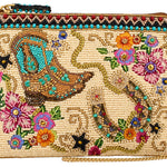 Hand-Beaded "On The Range" Western Mini Purse