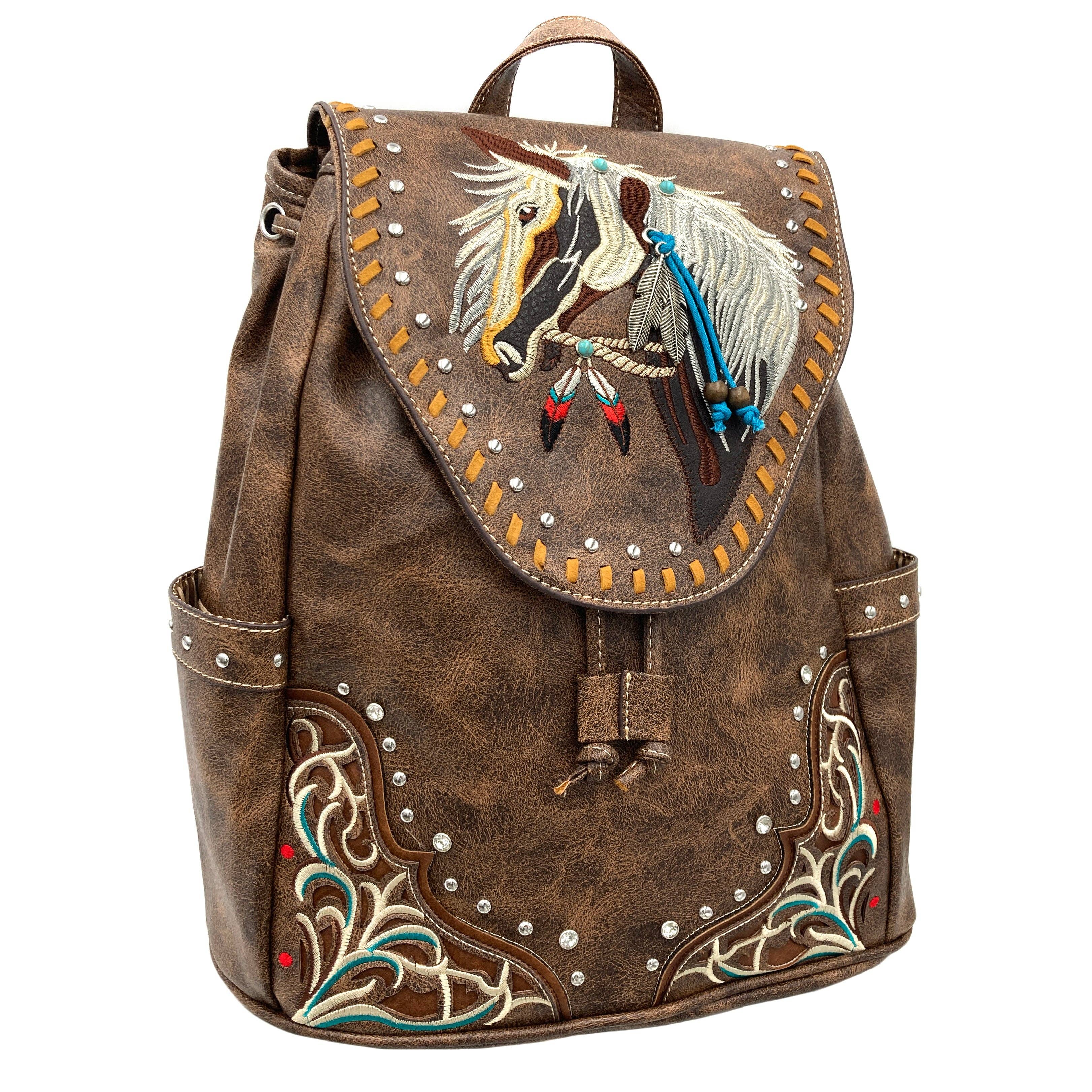 Western Navajo Horse Backpack