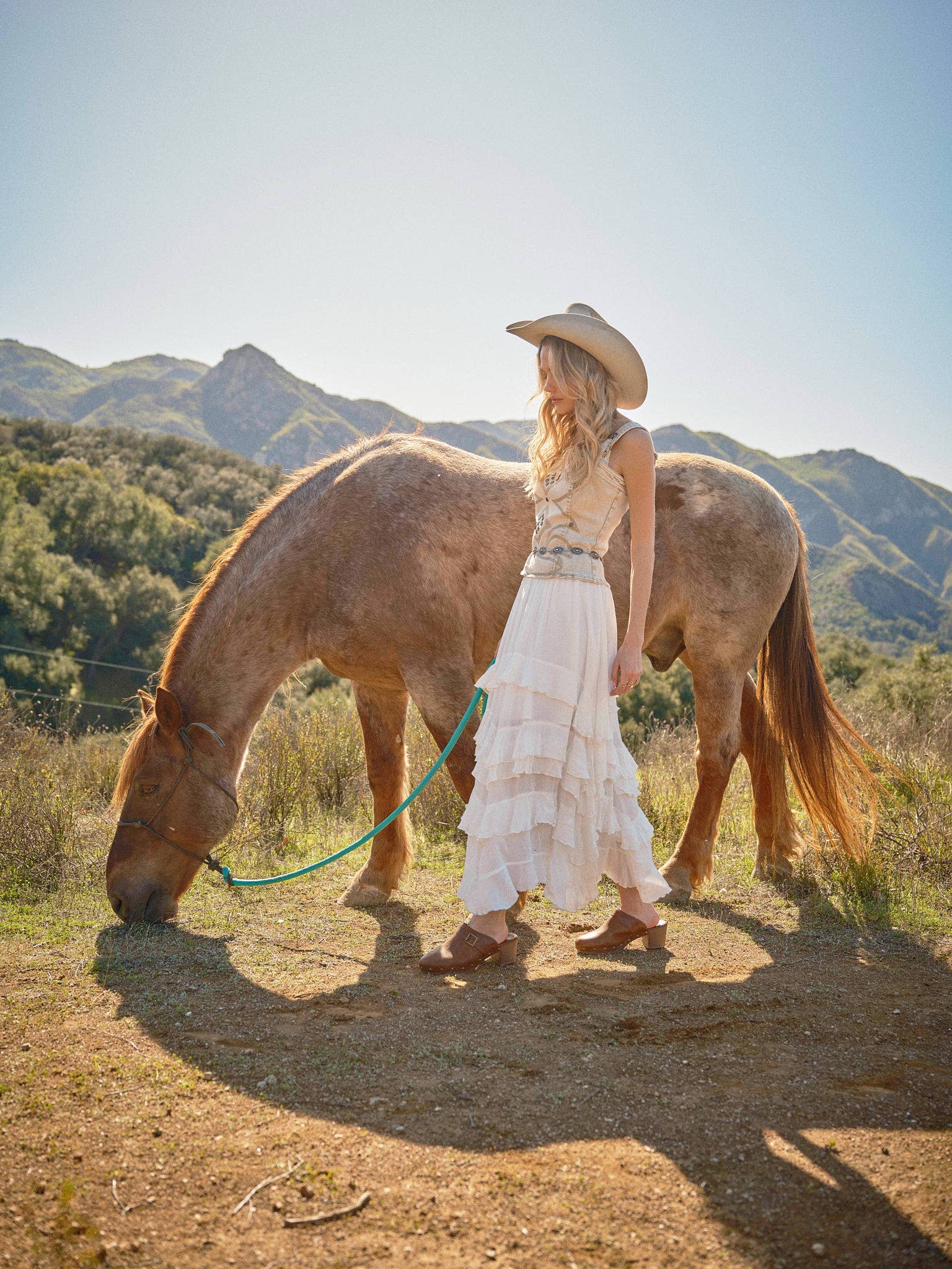 Cowgirl Smocked Maxi Dress