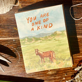 You Are One of a Kind Horse Greeting Card