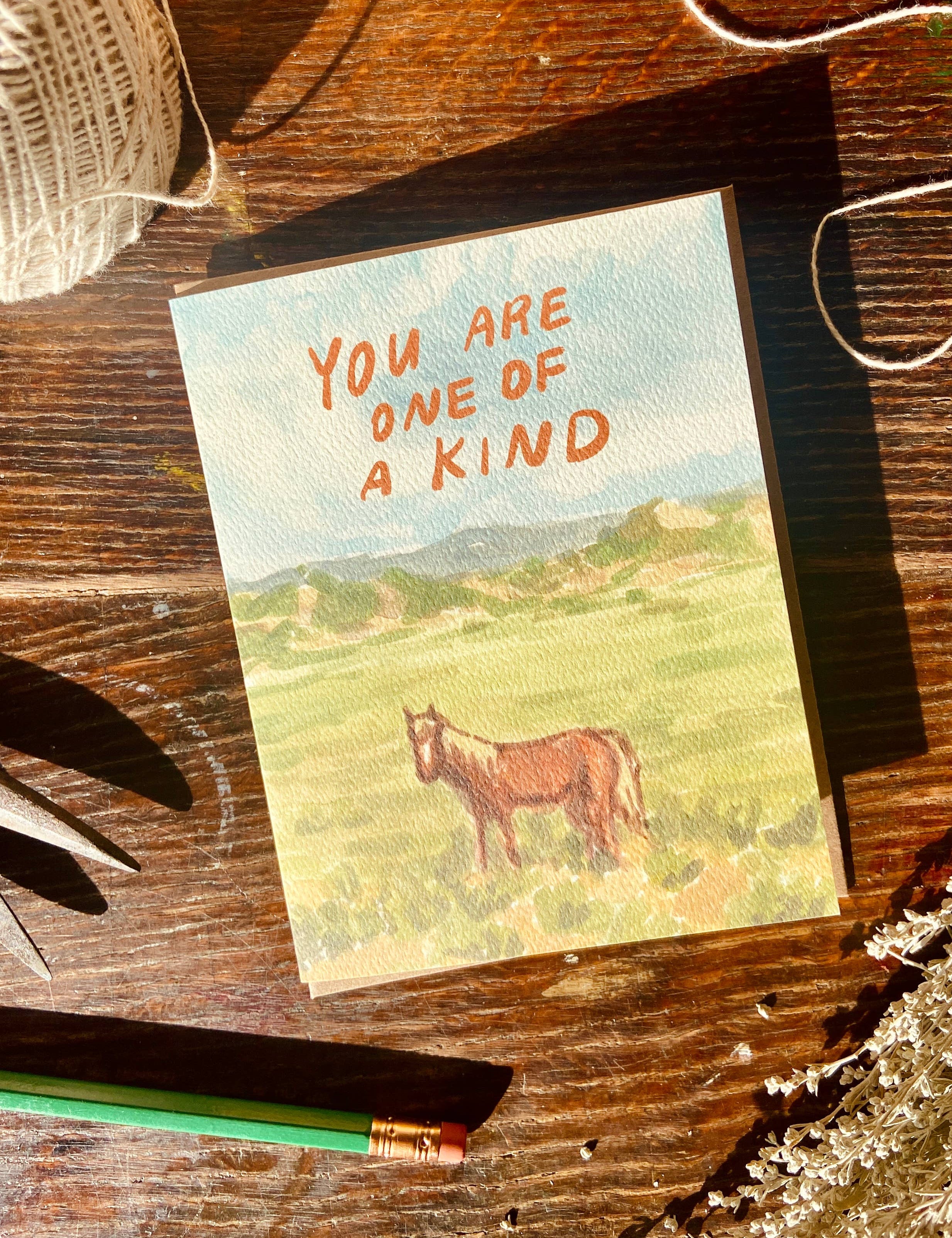 You Are One of a Kind Horse Greeting Card