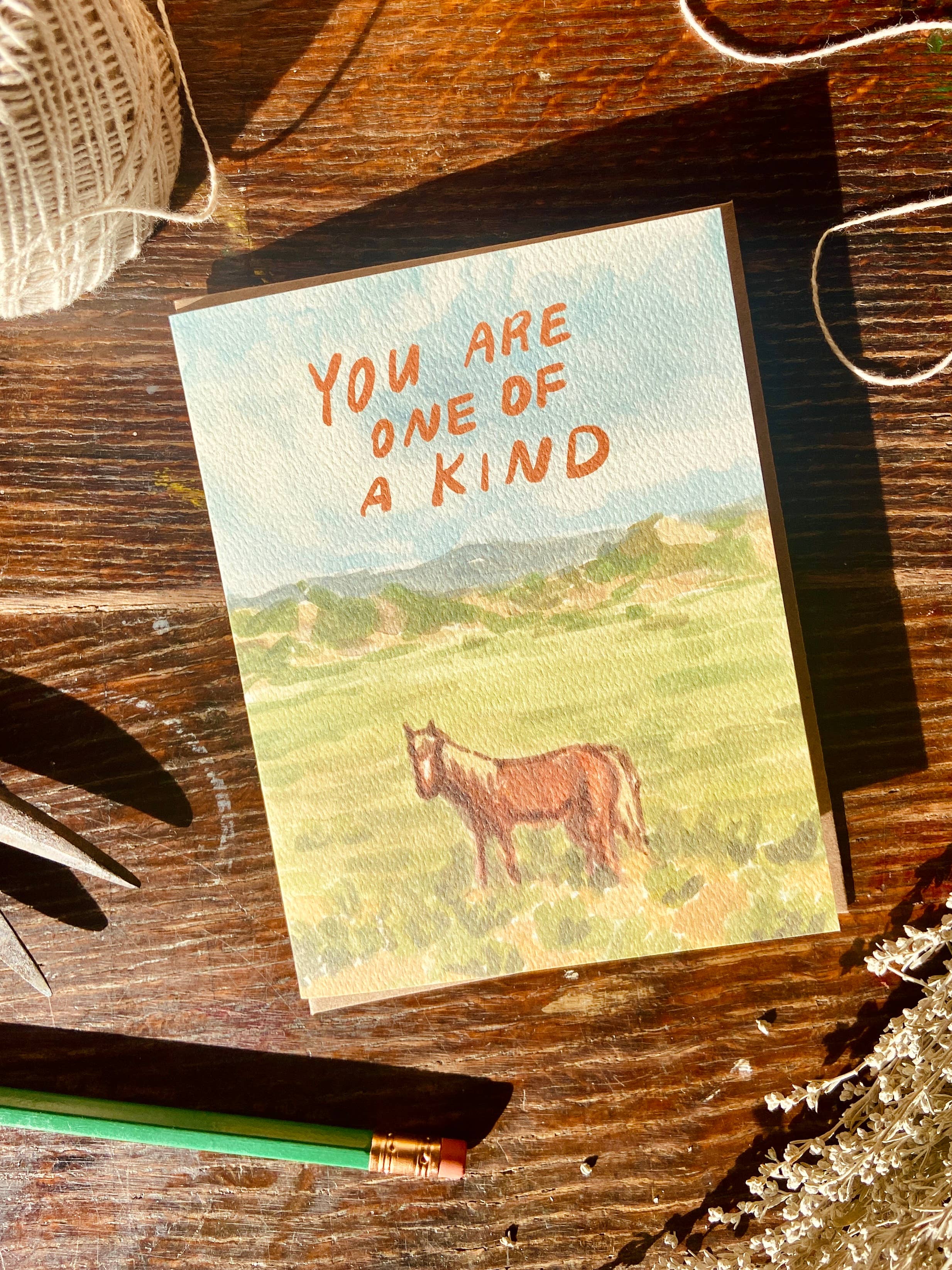 You Are One of a Kind Horse Greeting Card