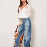 Horse Saddle Scarf Jeans