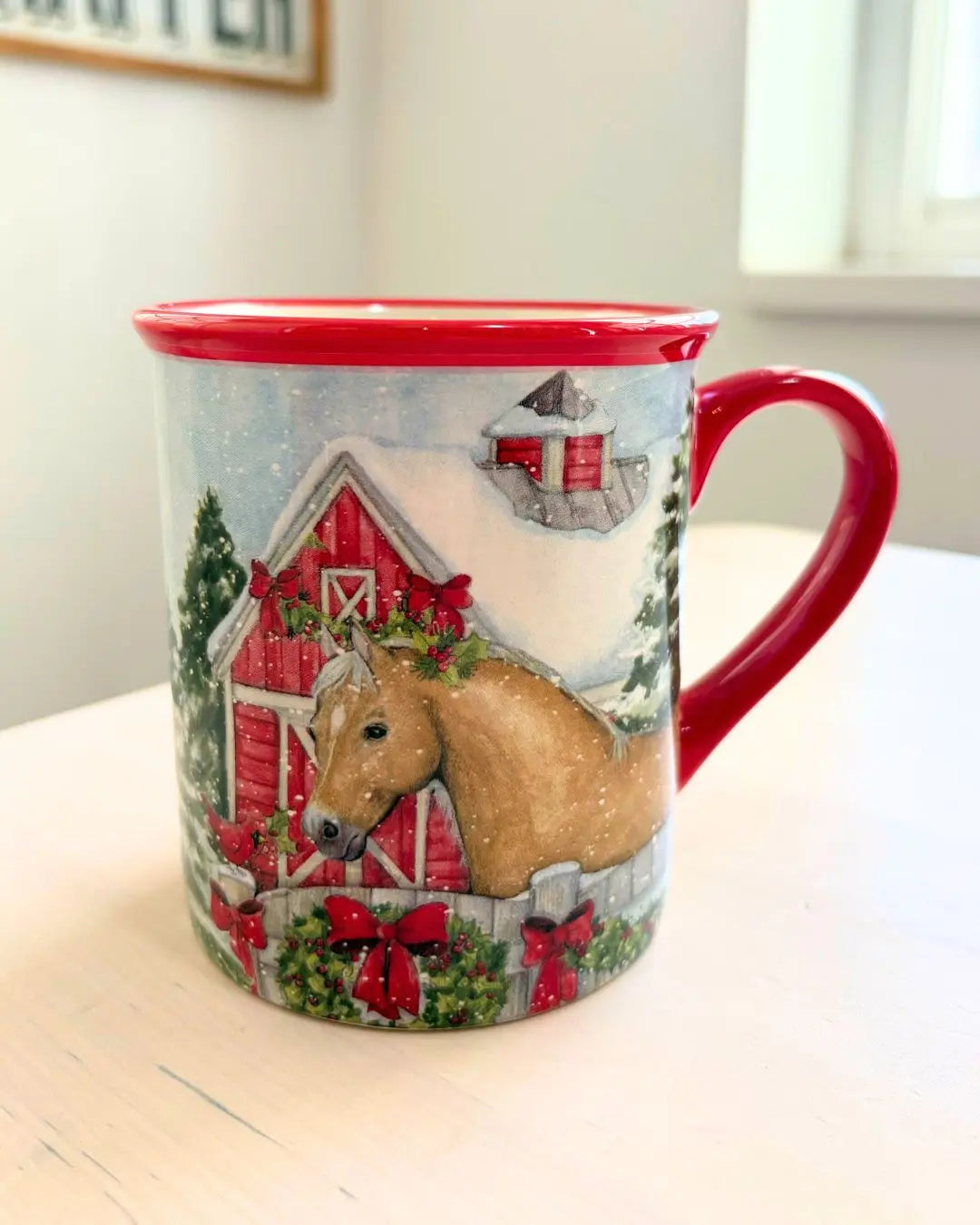 Palomino Horse Christmas Mug