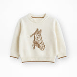 Tiny Trotter Knit Horse Sweater