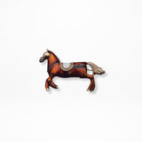 Bridle Up Horse Brooch